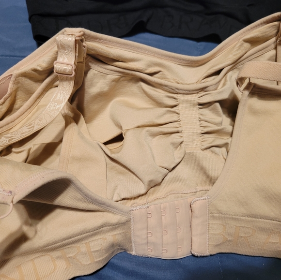 Kindred Bravely Sublime Nursing Pumping Bra XXL Black Beige - Picture 4 of 7